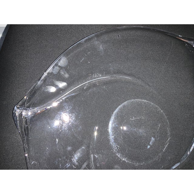 Val Saint-Lambert Val Saint Lambert Crystal Serving Piece, Signed For Sale - Image 4 of 11
