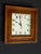 2010s Sterling & Noble Square Wood Wall Clock For Sale - Image 4 of 4
