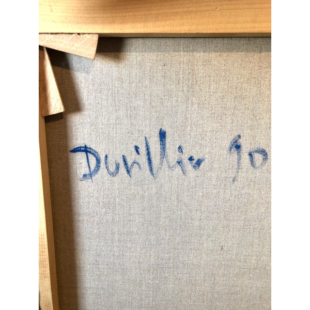 Rene Duvillier, Arc en Ciel Abstract Expressionist French Oil Painting Nouvelle École d'Paris, 1990 For Sale - Image 12 of 15