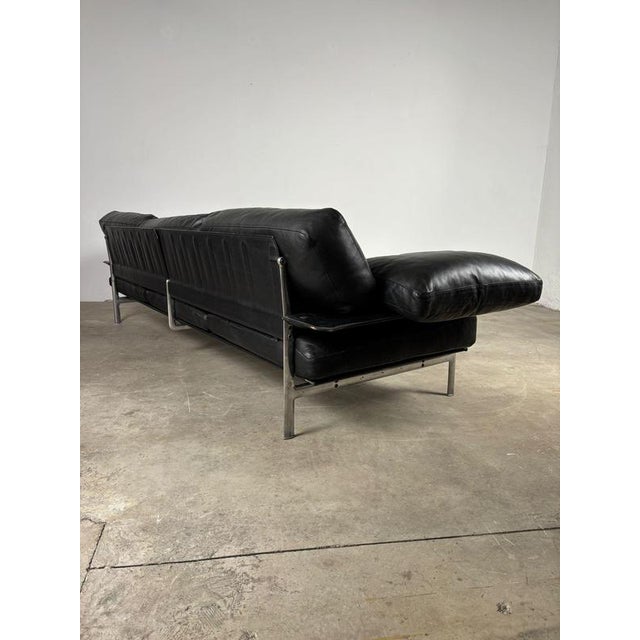 1970s First Series Diesis Sofa in Black Leather by Antonio Citterio for B&B Italia, 1979 For Sale - Image 5 of 12