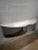 Metal Mid-Century Custom Polished Steel and Frosted Lucite Illuminated Floating Shelf or Console For Sale - Image 7 of 13
