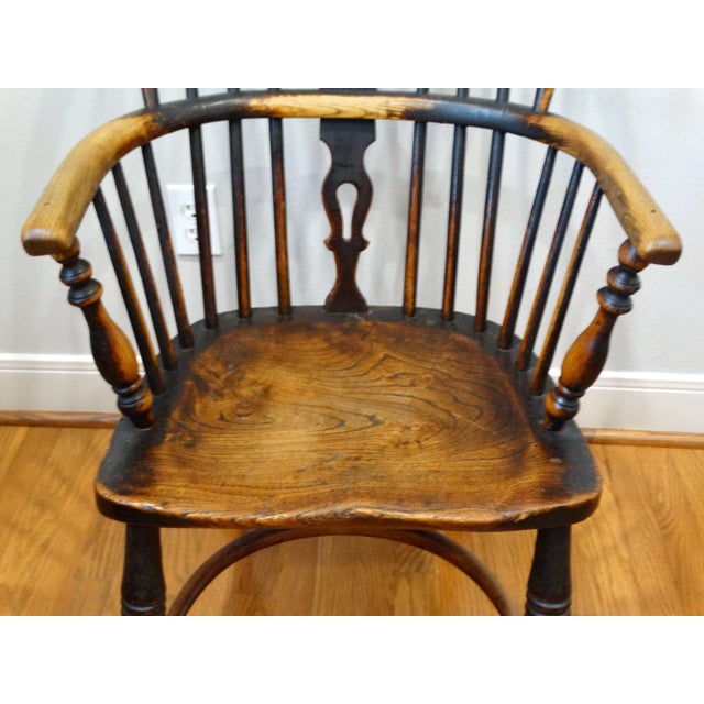 19th-Century English Pierced Slat Crinoline Windsor Chair For Sale - Image 12 of 12