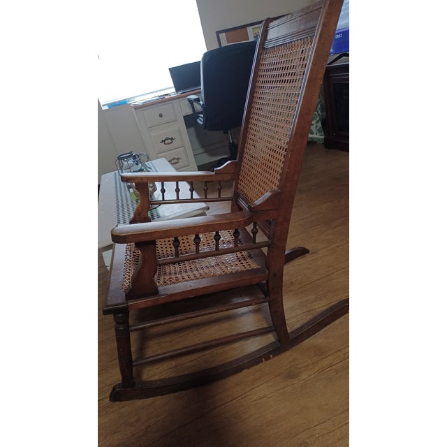 American Late 19th Century Rocking Chair For Sale - Image 3 of 12