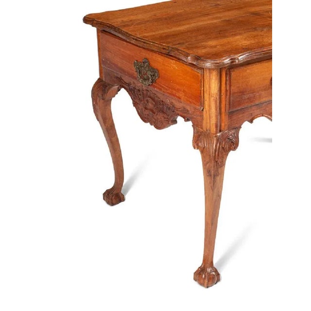 French Provincial Louis XV Provincial Walnut Side Table, 18th Century For Sale - Image 3 of 5