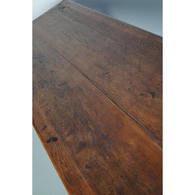 Antique French Rustic Oak Console, 19th Century For Sale - Image 15 of 18