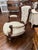 Cream Early 20th Century Chairs Victorian Style Captain/Missus Chairs For Sale - Image 8 of 10