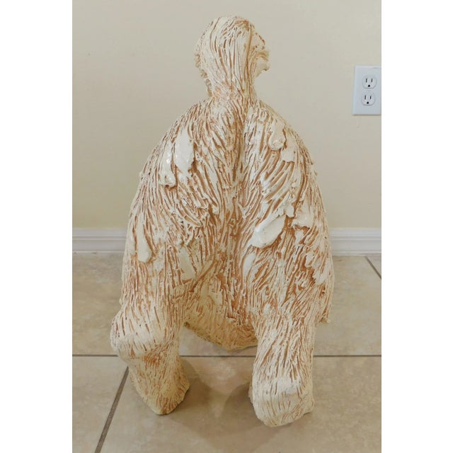 Ceramic Large 31" Mid-Century Jaru California Art Pottery Life Size Puppy Dog Statue Floor Figurine For Sale - Image 7 of 12