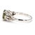 2020s Gia Certified 2.62 Carat Oval Green Alexandrite & Diamond Platinum Vintage Ring, Size 5.75 For Sale - Image 5 of 12
