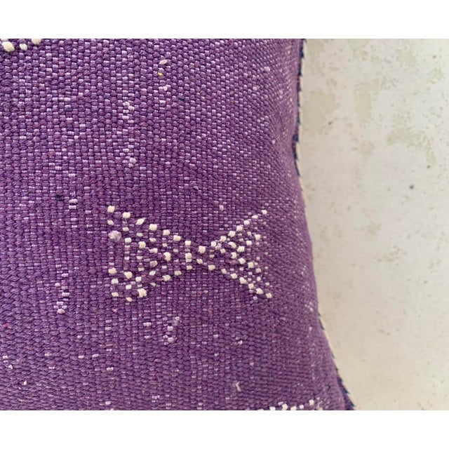 Early 21st Century Contemporary Purple Silk Sabra Pillow Covers- a Pair For Sale - Image 5 of 8