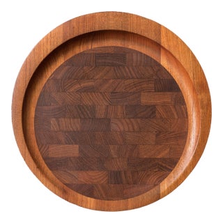 Early Vintage Dansk Teak Cutting Board Tray Platter by Jens H. Quistgaard For Sale