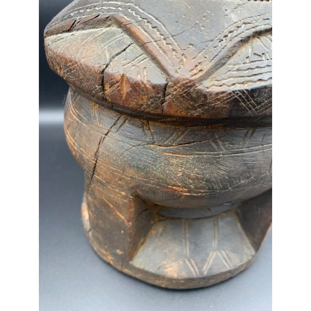 The antique Middle Eastern Bedouin Mihbaj wood mortar is a unique and fascinating piece of history. Originally used for...