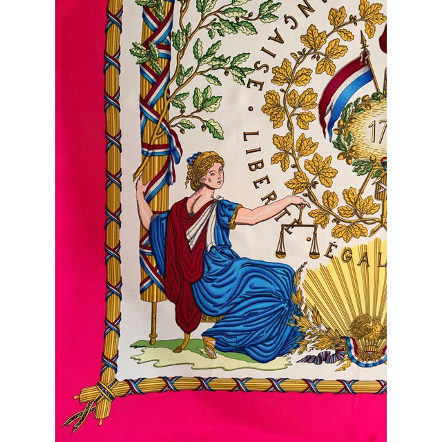 Hermès Silk Scarf République Française 1989 - Liberté, Égalité, Fraternité - 1789 is a distinguished creation by artist...
