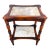 Theodore Alexander 2 Tier Mahogany & Marble Side Lamp Table With Pullout Top For Sale