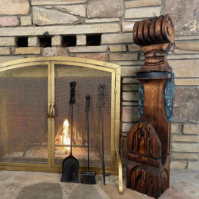 No Luau is complete without a proper set of fire tools. This ultra rare Witco fireplace tool set comes complete with a...