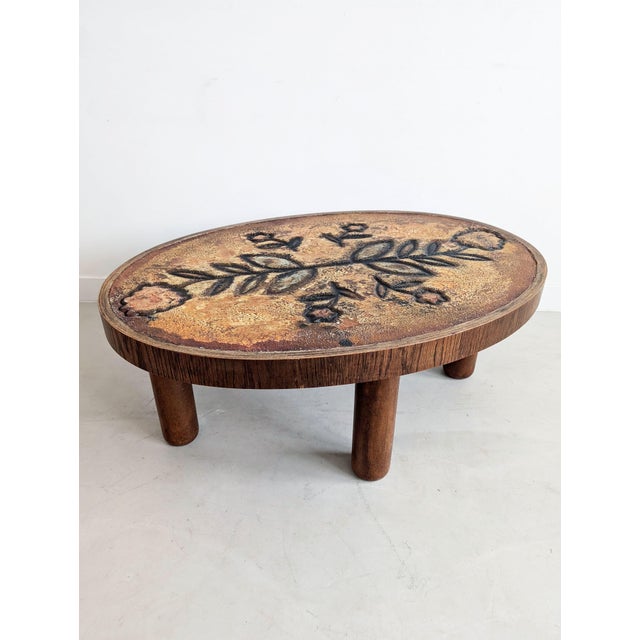 Brutalist French Lava Stone Coffee Table, 1960s For Sale - Image 6 of 8