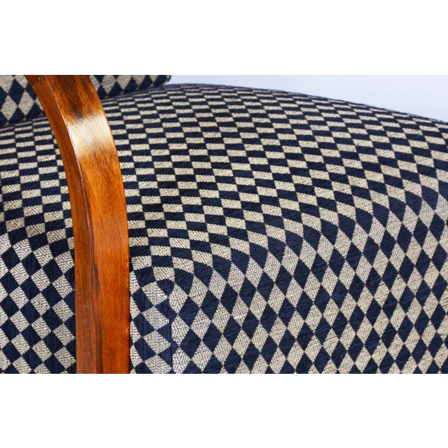 Black Art Deco Walnut Reclining Chairs, Czechia, 1930s, Set of 2 For Sale - Image 8 of 9