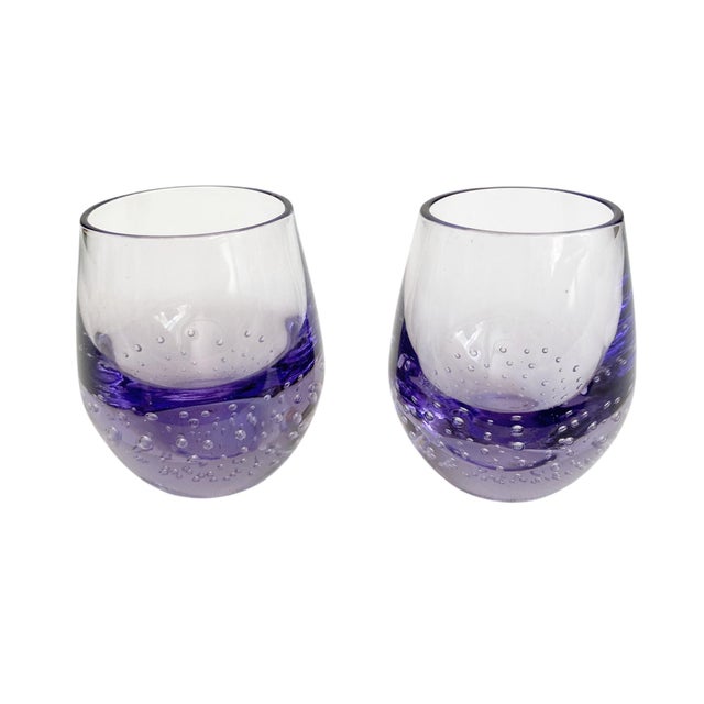Experience elegance with our Purple Blown Glass Controlled Bubble Shot Glasses, meticulously crafted to elevate your...