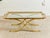 Hollywood Regency Mid 20th Century Estate Size Polished Brass Cocktail Coffee Table Styled After La Barge Hollywood Regency For Sale - Image 3 of 12