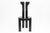 2010s Pierre Cardin Italian Contemporary Modern Black Lacquer and Leather Side Chair For Sale - Image 5 of 11