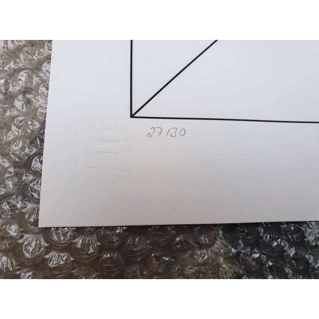 Gottfried Honegger, Composition 1 3D Square (Red), 2015, Silkscreen For Sale - Image 4 of 6