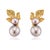 18k Earrings with 4 Tahitian pearls, 15.89g