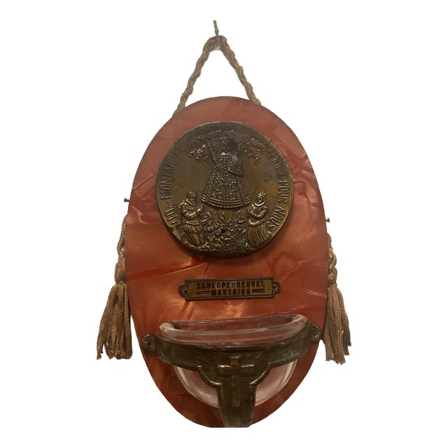 Vintage Holy Water Bowl, 1950s For Sale