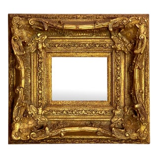 19th Century Italian Baroque Revival Beveled Mirror in a Deep Giltwood Frame For Sale
