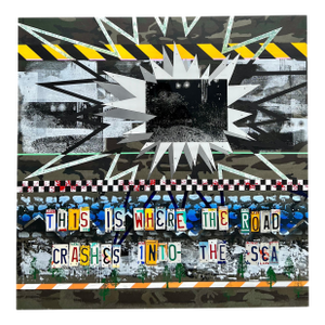 Ryan Humphrey, Outsider Ryan Humphrey Street Art Collage, Large Painting Jackson Pollock Photo