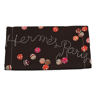 Handmade Hermes Dancing Pearls Silk Scarf Mask For Sale