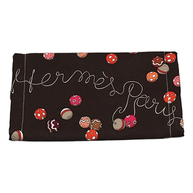 Handmade Hermes Dancing Pearls Silk Scarf Mask For Sale