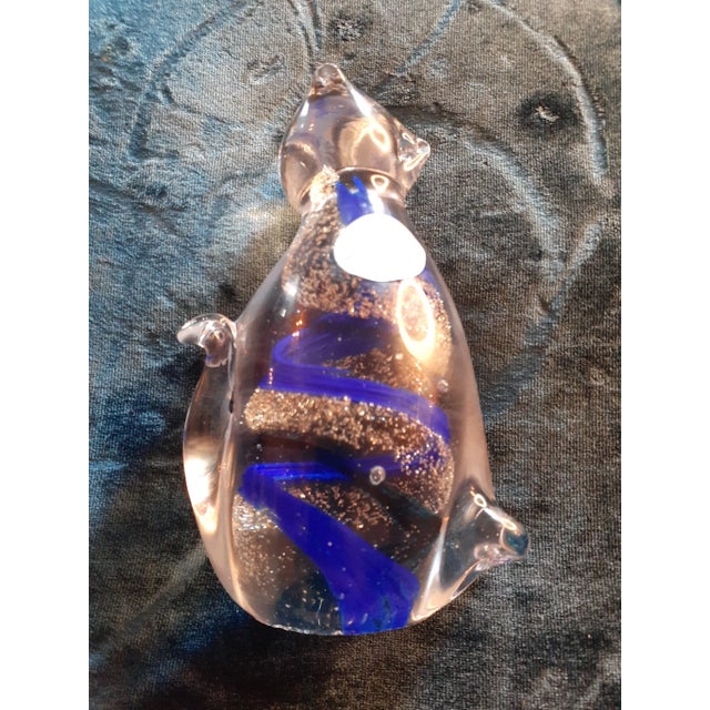 This is a GORGEOUS NEW Arte De Murano Italy 5" Aventurine Cat Figurine. Several other Murano Art Glass Figurines sold...