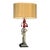 2000s Hollywood Regency Gold Figural Table Lamp With Red Crystals For Sale