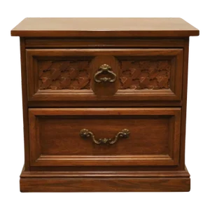 Dixie Furniture Casa Bonita Spanish Mediterranean Style 25" Two Drawer Nightstand 414-621