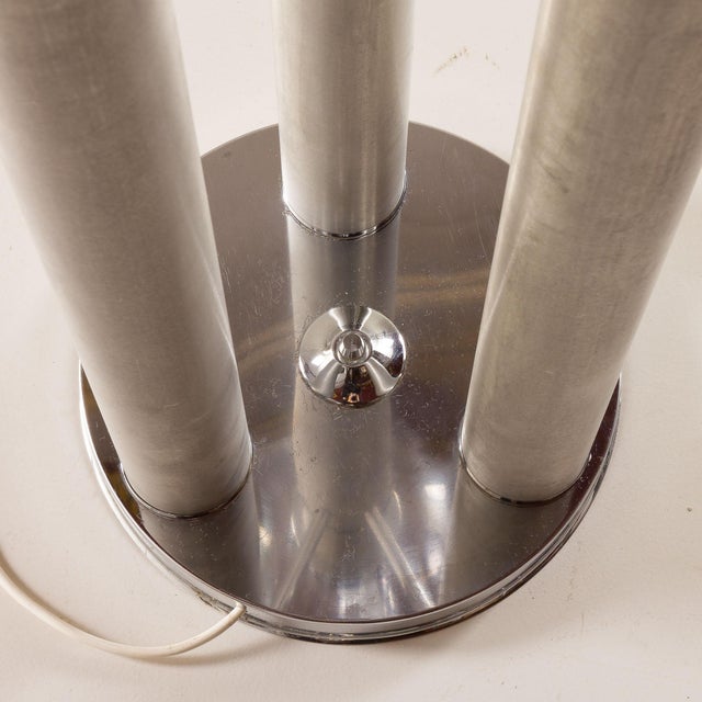 Floor Lamp in Aluminum and Glass from Mazzega, Italy, 1960s For Sale - Image 10 of 11