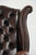 Cowhide Chesterfield Wing Armchair For Sale - Image 9 of 13