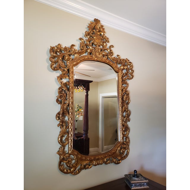 1990s Theodore Alexander French Baroque Ornate Mirror For Sale In Savannah - Image 6 of 14