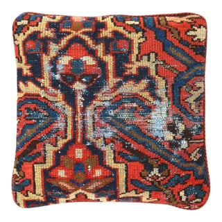 Pasargad Vintage Hand Knotted Farahan Rug Pillow For Sale