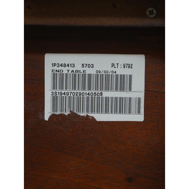Ethan Allen Georgian Style Mahogany Occasional Lamp Table For Sale - Image 14 of 14