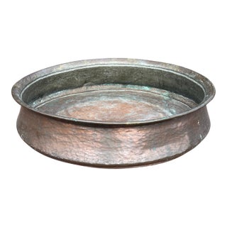Antique Hand Wrought Copper Jardinier Planter Vessel for Indoor/Outdoor Use For Sale