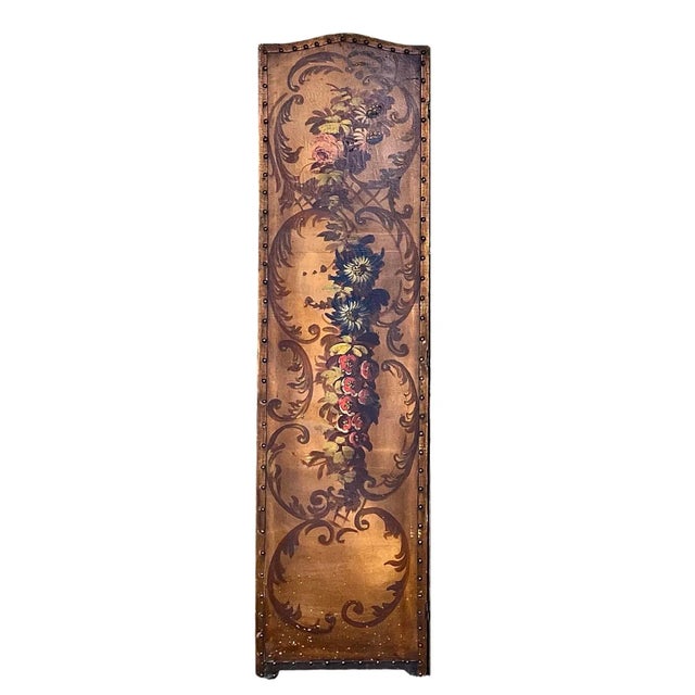 Rococo Late 19th Century Painted Screen For Sale - Image 3 of 10