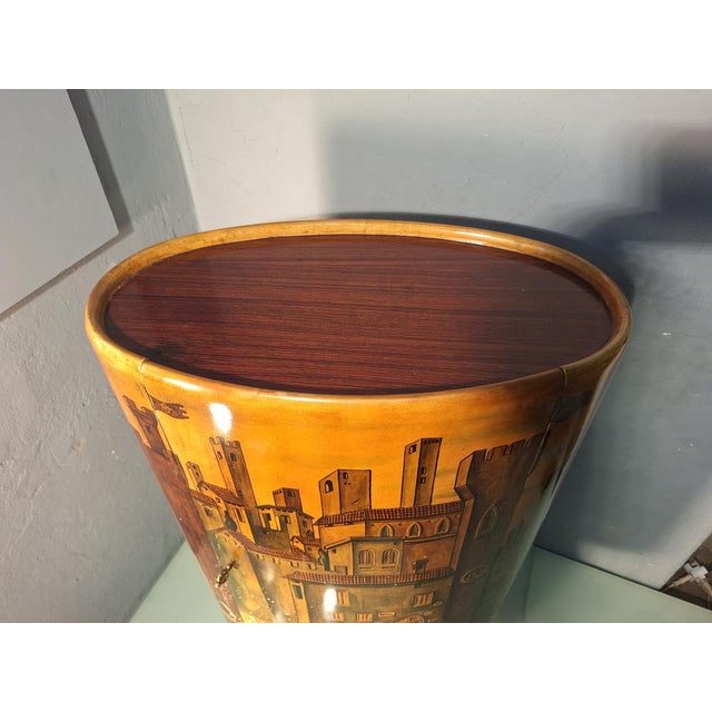 Vintage Bar Cabinet in Parchment by Aldo Tura for Tura, 1950s For Sale - Image 16 of 18