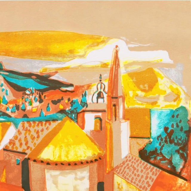'Village Du Var, Côte D'Azur' by George Lambert, Academie Chaumiere, France, Benezit For Sale - Image 9 of 11