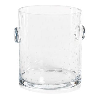 Bubbled Glass Ice Bucket For Sale