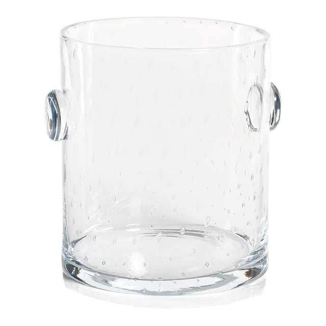 Bubbled Glass Ice Bucket For Sale
