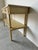 1980s Italian Vintage Two- Tier Console Hall Sofa Table With Travertine Marble Top For Sale - Image 5 of 12