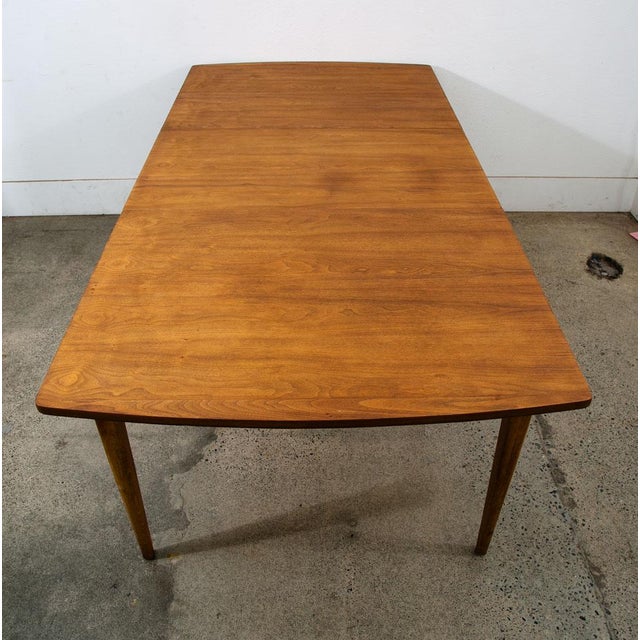 Mid-Century Modern 1960s Mid Century Modern Dining Table Drexel Walnut Extension Leaf X1 Rectangular MCM For Sale - Image 3 of 12