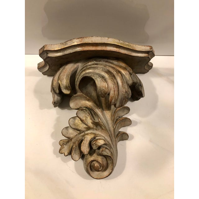 Vintage Hand-Carved Acanthus Leaf Wall Shelf For Sale - Image 11 of 11