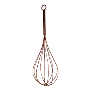 Large 1970s Pop Art Copper Wire Whisk Wall Sculpture by Curtis Jere