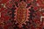 1980s Heriz Rug 9'9'' X 12'6'' Red Wool Vintage Tribal Hand-Knotted Oriental Carpet For Sale - Image 5 of 15