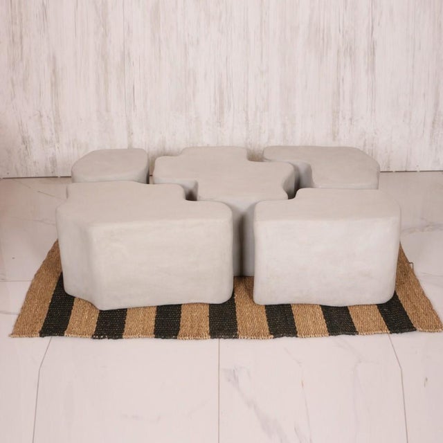 Gray Sawa Gray Concrete Coffee Table For Sale - Image 8 of 8